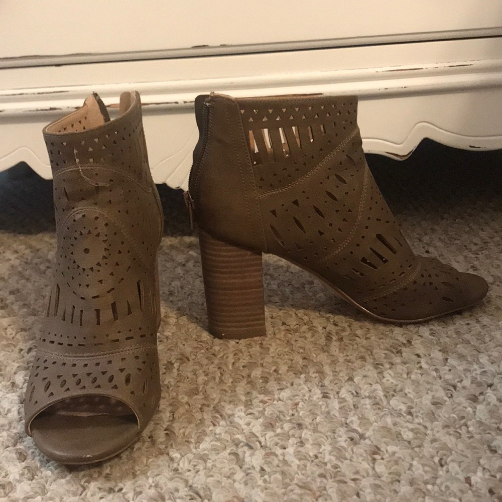 Open Toe Booties - Picture 2 of 3